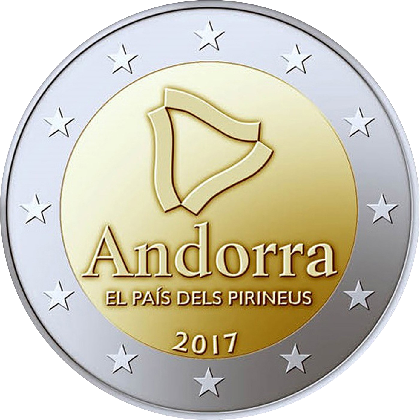 2 Euro Andorra 2017 Das Land in den Pyrenäen