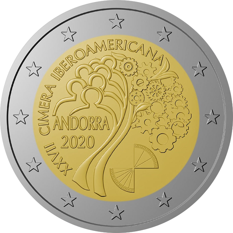 2 Euro Andorra 2020 XXVII. Iberoamerika-Gipfel