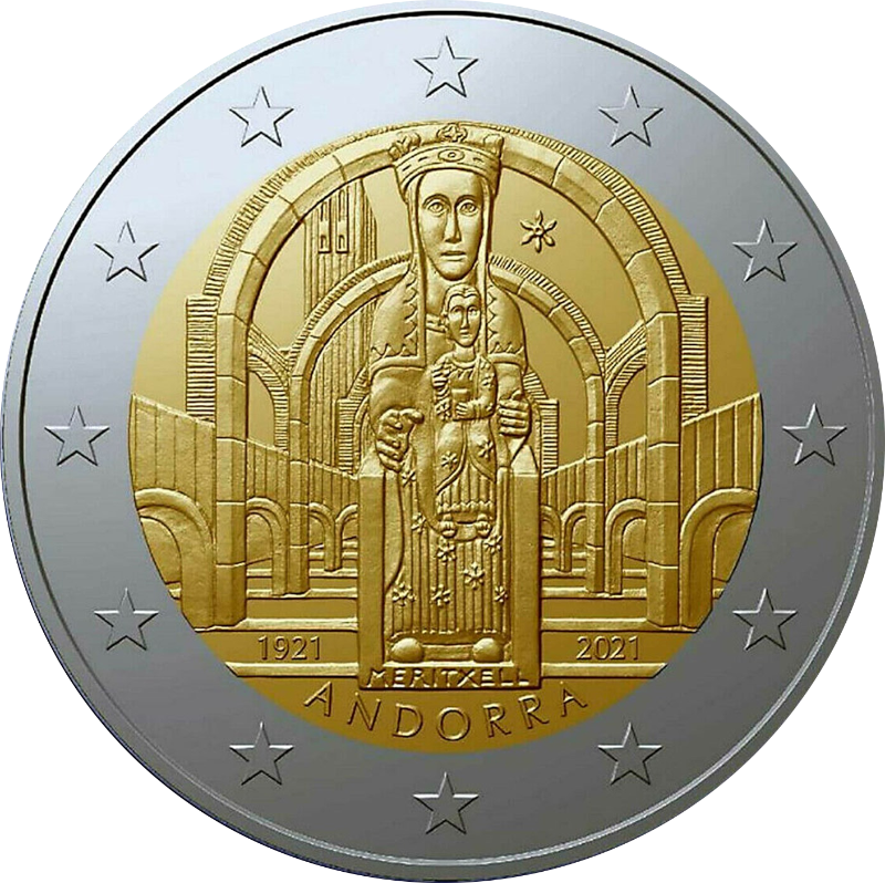 2 Euro Andorra 2021 Unsere Liebe Frau von Meritxell