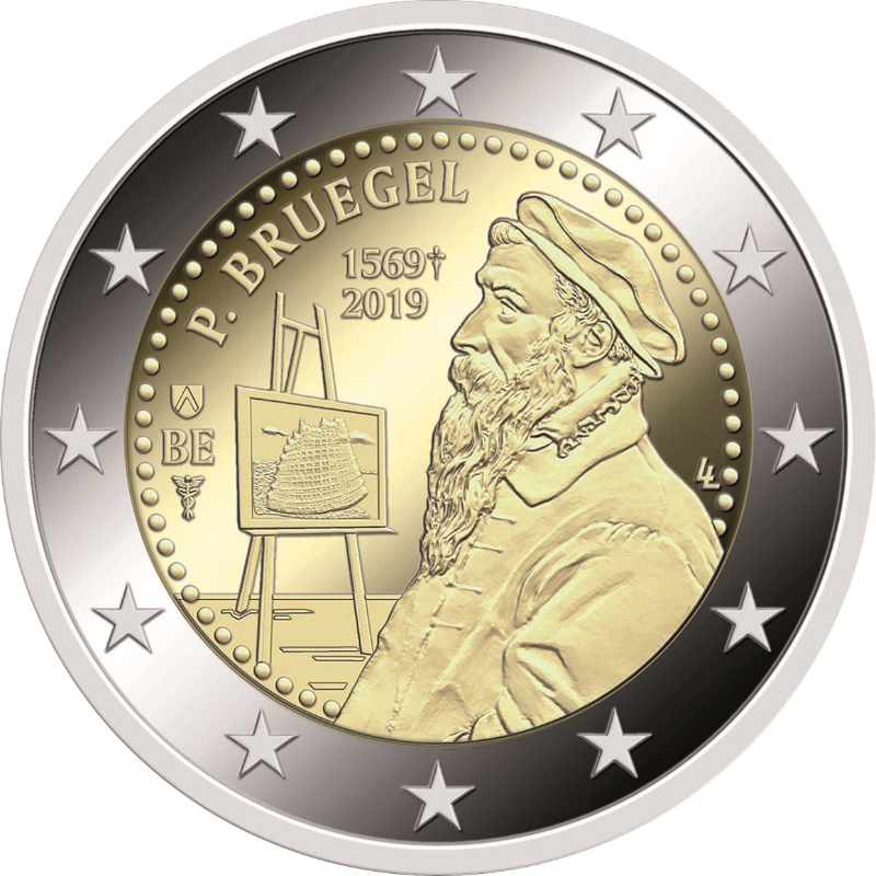 2 Euro Belgien 2019 450. Todestag von Pieter Bruegel dem Älteren