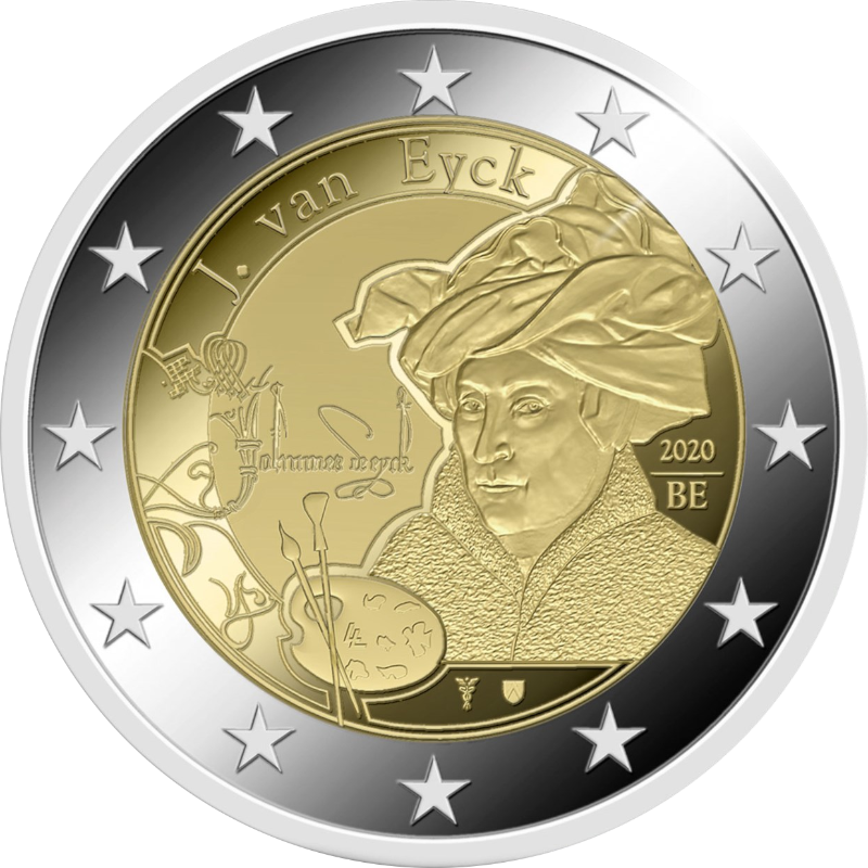 2 Euro Belgien 2020 Jan van Eyck