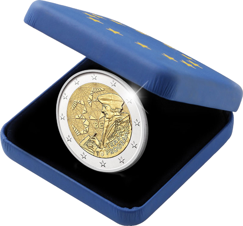 2 Euro Belgien 2022 35 Jahre Erasmus-Programme