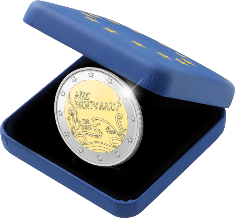 2 Euro Belgien 2023 Jahr des Jugendstils