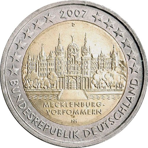 2 Euro Deutschland 2007 Mecklenburg-Vorpommern