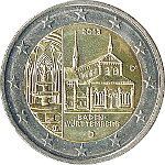 2 Euro 4 2013 Baden-Württemberg: Kloster Maulbronn