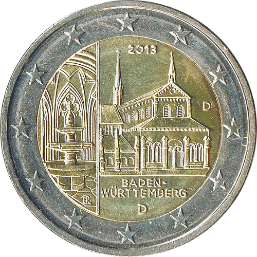 2 Euro Deutschland 2013 Baden-Württemberg: Kloster Maulbronn