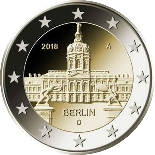 2 Euro Deutschland 2018 Berlin: Schloss Charlottenburg