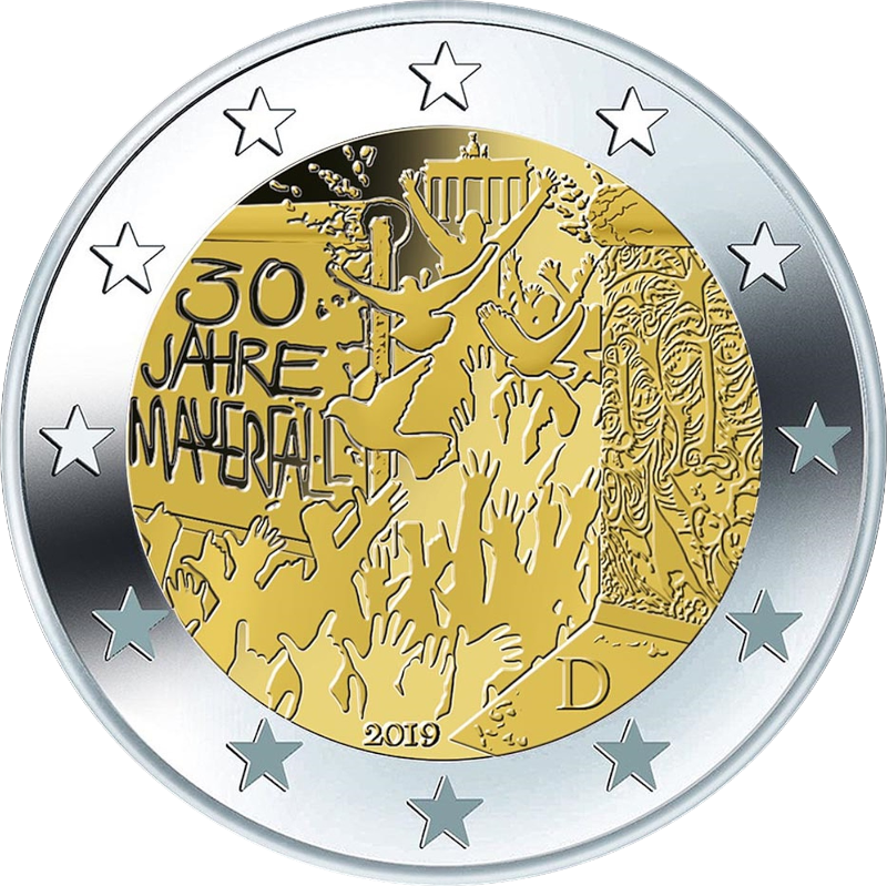 2 Euro Deutschland 2019 30 Jahre Mauerfall