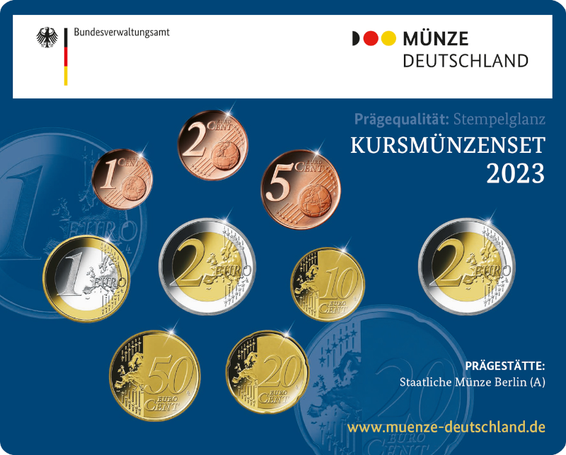2 Euro Deutschland 2023 KMS Deutschland 2023 ST A,D,F,G,J