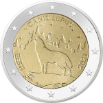 2 Euro 5 2021 Der Wolf, Estlands Nationaltier