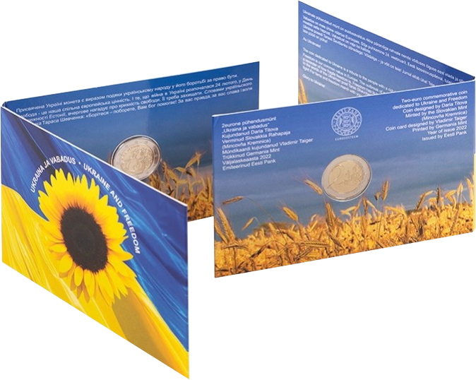 2 Euro Estland 2022 Slava Ukraini