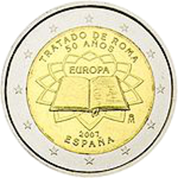 2 Euro Spanien 2007 50 Jahre Römische Verträge
