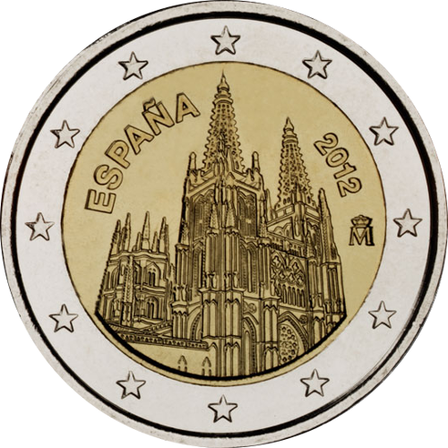 2 Euro Spanien 2012 Kathedrale von Burgos