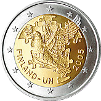 2 Euro Finnland 2005 60 Jahre Vereinte Nationen
