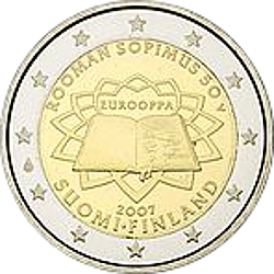 2 Euro Finnland 2007 50 Jahre Römische Verträge