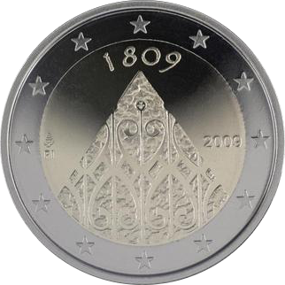 2 Euro Finnland 2009 200 Jahre Autonomie der Regierungsinstitutionen