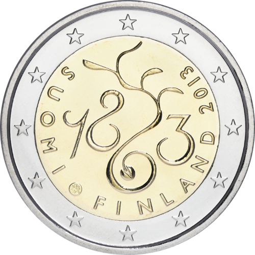 2 Euro Finnland 2013 150 Jahre Sitzung des Parlaments