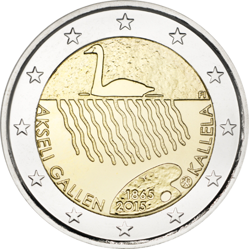 2 Euro Finnland 2015 150.Geburtstag von Axeli Gallen-Kallella