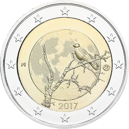 2 Euro Finnland 2017 Finnische Natur