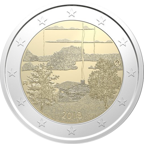 2 Euro Finnland 2018 Finnische Saunakultur
