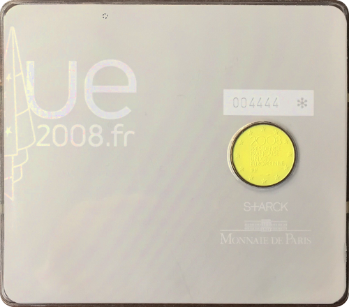 2 Euro Frankreich 2008 Französicher Vorsitz im Europarat