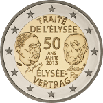 2 Euro 7 2013 50 Jahre Elysée-Vertrag