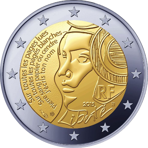 2 Euro Frankreich 2015 225 Jahre Republik