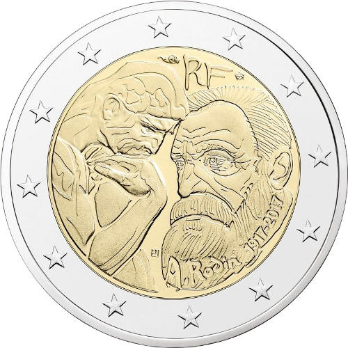 2 Euro Frankreich 2017 100. Todestag von Auguste Rodin