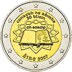 2 Euro Irland 2007 50 Jahre Römische Verträge