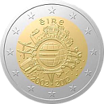 2 Euro 9 2012 10 Jahre Euro-Bargeld