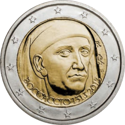 2 Euro Italien 2013 700.Geburtstag von Giovanni Boccaccio