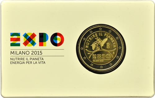 2 Euro Italien 2015 Expo Mailand 2015