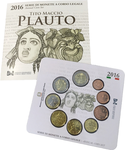 2 Euro Italien 2016 2200.Todesjahr von Plautus