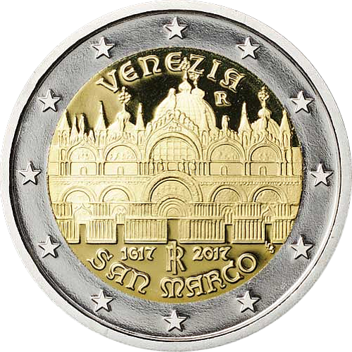 2 Euro Italien 2017 400. Jahrestag der Fertigstellung der Basilica di San Marco