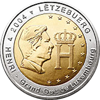 2 Euro Luxemburg 2004 Großherzog Henri