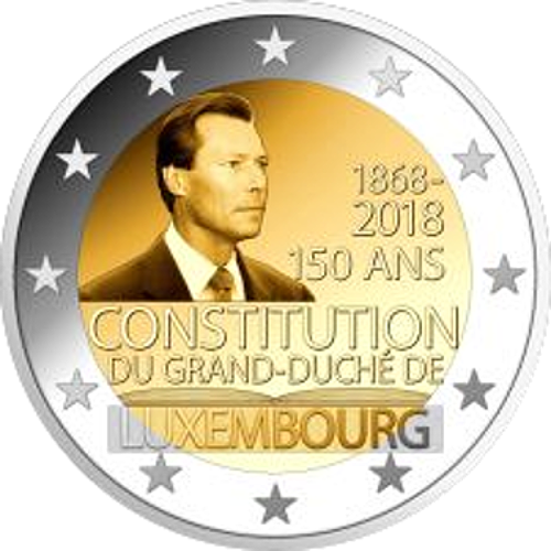 2 Euro Luxemburg 2018 150 Jahre Luxemburger Verfassung