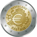 2 Euro 16 2012 10 Jahre Euro-Bargeld