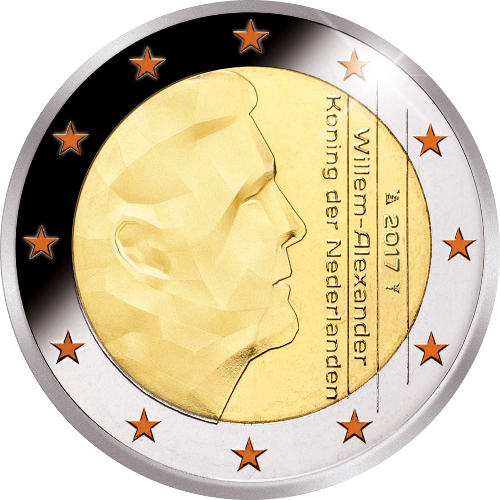 2 Euro Niederlande 2017 50.Geburtstag von König Willem Alexander