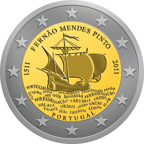 2 Euro Portugal 2011 500.Geburtstag von Fernáo Pinto