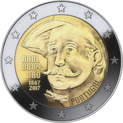 2 Euro Portugal 2017 150. Geburtstag von Raul Brandão