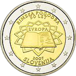 2 Euro Slowenien 2007 50 Jahre Römische Verträge