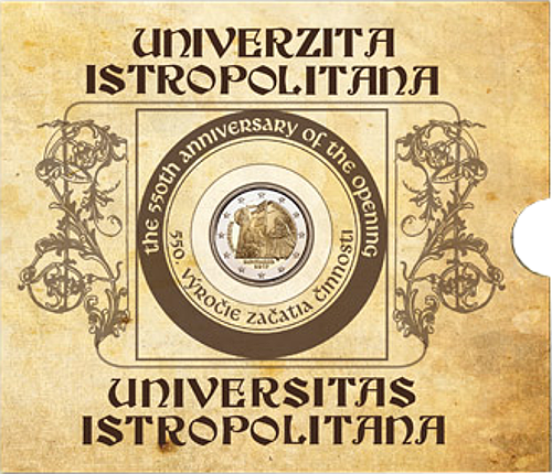 2 Euro Slowakei 2017 KMS Slowakei 2017 550 Jahre Tätigkeit an der Academia Istropolitana