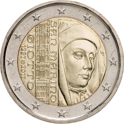 2 Euro San Marino 2017 750. Geburtstag von Giotto di Bondone
