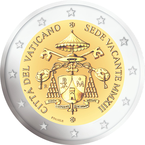 2 Euro Vatikanstadt 2013 Sedisvakanz 2013
