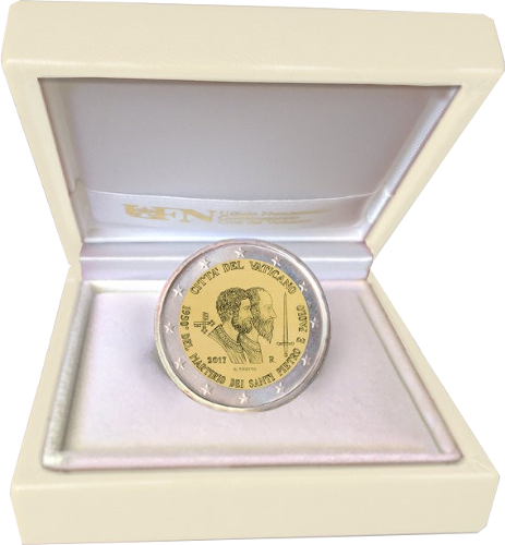 2 Euro Vatikanstadt 2017 1950 Jahre Märtyrer St.Peter und Paul