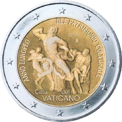 2 Euro Vatikanstadt 2018 Europäisches Jahr des Kulturerbes