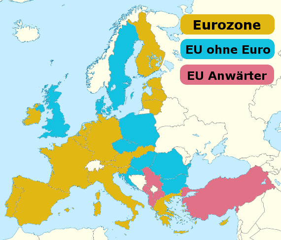 Alle Euroländer auf Eurondo