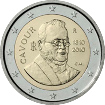2 Euro Italien 2010 200.Geburtstag von Camillo Benso Graf von Cavour