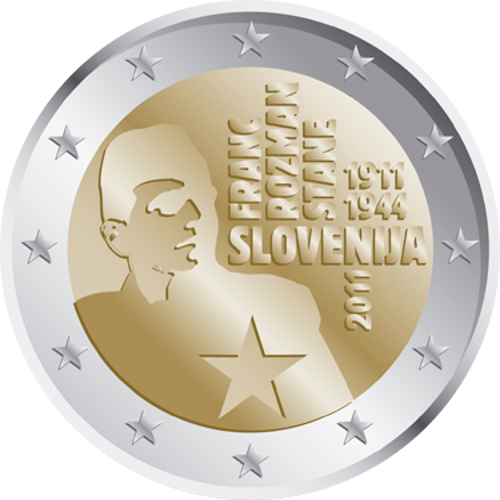 2 Euro Slowenien 2011 100.Geburtstag von Franc Rozman
