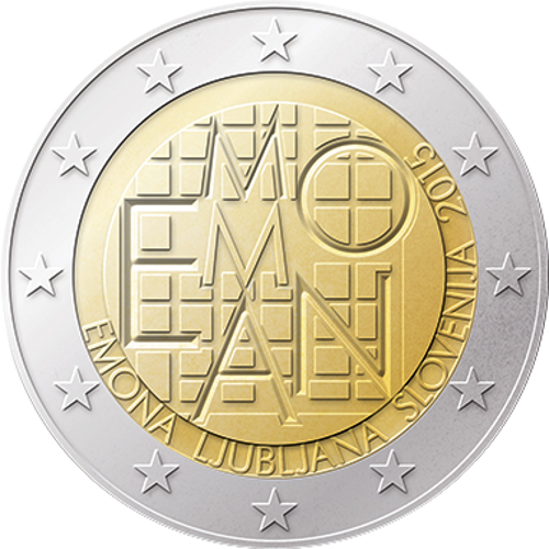 2 Euro Slowenien 2015 2000 Jahre Römische Siedlung Emona